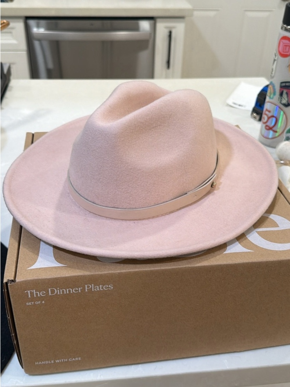 Free People Blush Wide-Brim Felt Hat